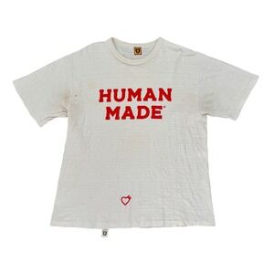Human Made Spell Graphic T Shirt White Red Logo Mens XL Nigo Japan